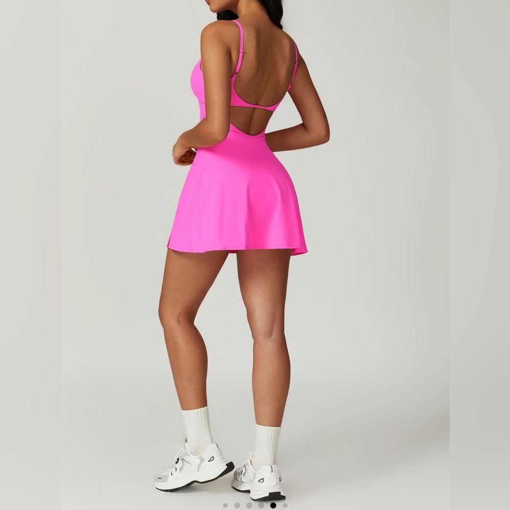 NWOT Hot Pink Athletic Dress from Amazon - Picture 2 of 7